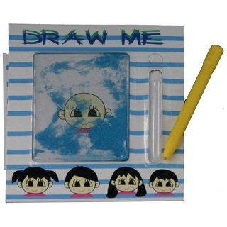 Fridge magnetic tablet with a pen